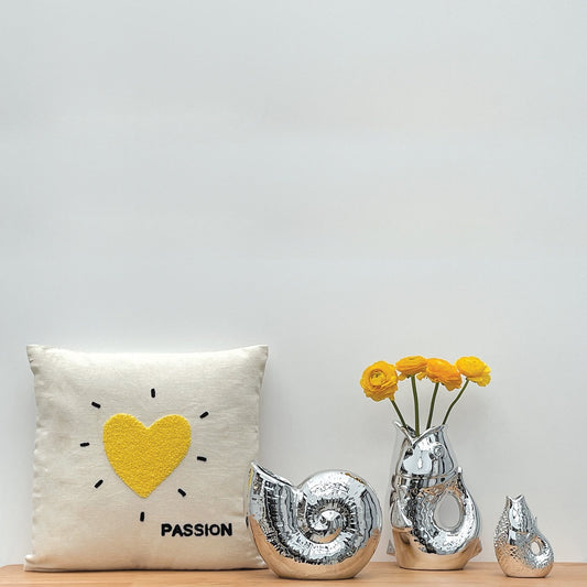 VASE POISSON - ARGENT