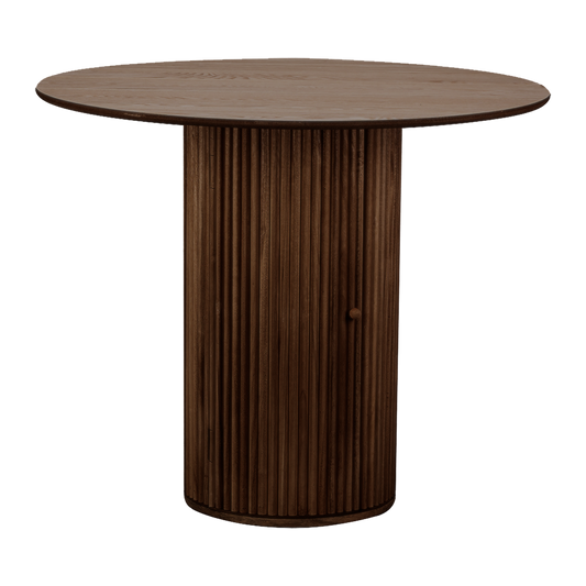 TABLE RONDE EN BOIS AVEC RANGEMENT - D 90 cm