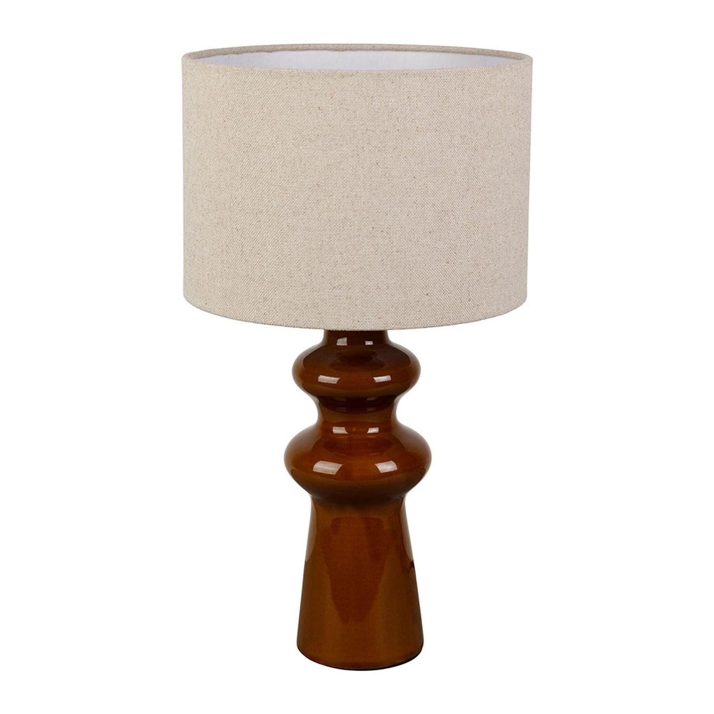 LAMPE À POSER - CERAMIQUE ET LIN