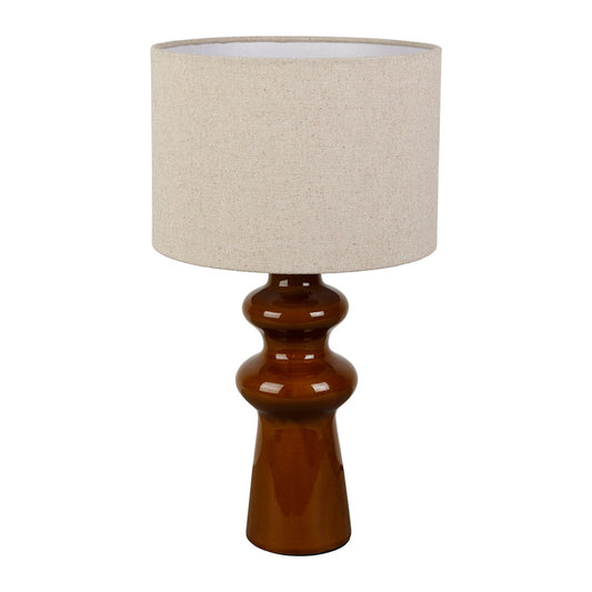 LAMPE À POSER - CERAMIQUE ET LIN