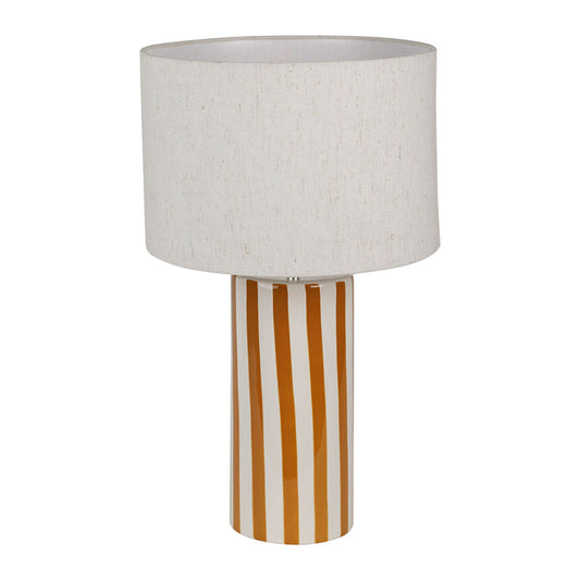 LAMPE À POSER - CERAMIQUE ET LIN