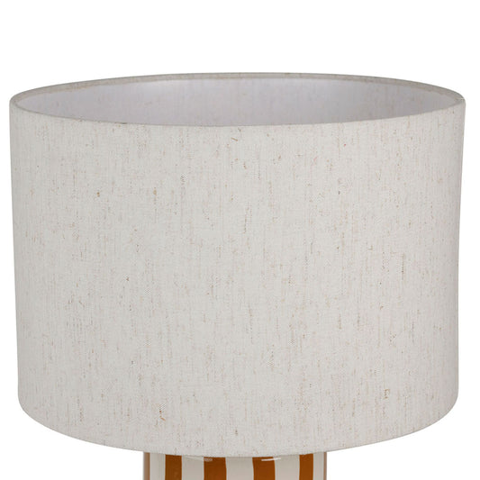 LAMPE À POSER - CERAMIQUE ET LIN
