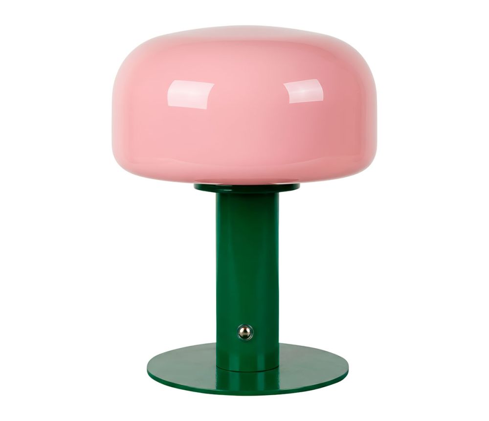 LAMPE TACTILE ROSE ET VERTE