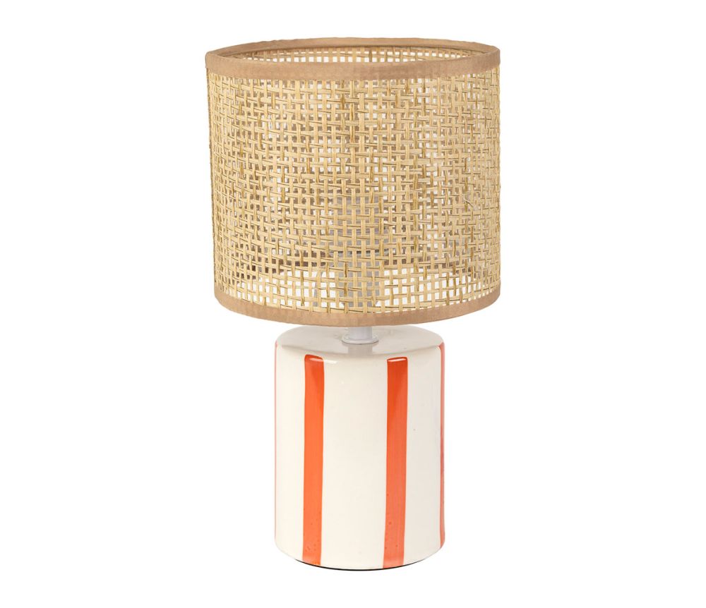 LAMPE RAYÉE ORANGE