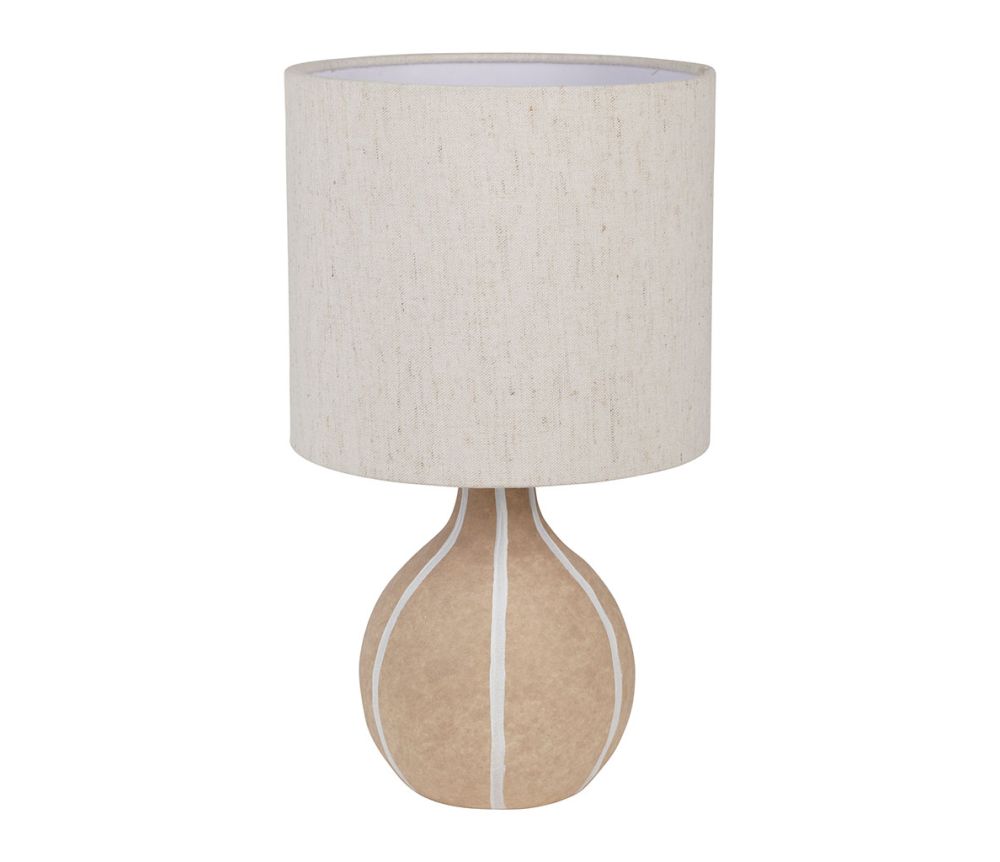 LAMPE EN CÉRAMIQUE ET LIN