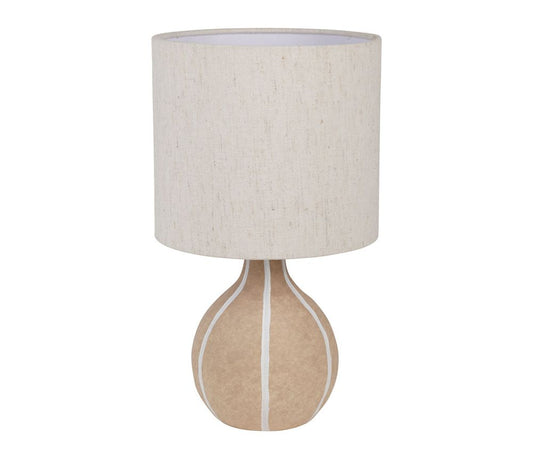 LAMPE EN CÉRAMIQUE ET LIN