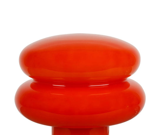 LAMPE EN VERRE - ORANGE
