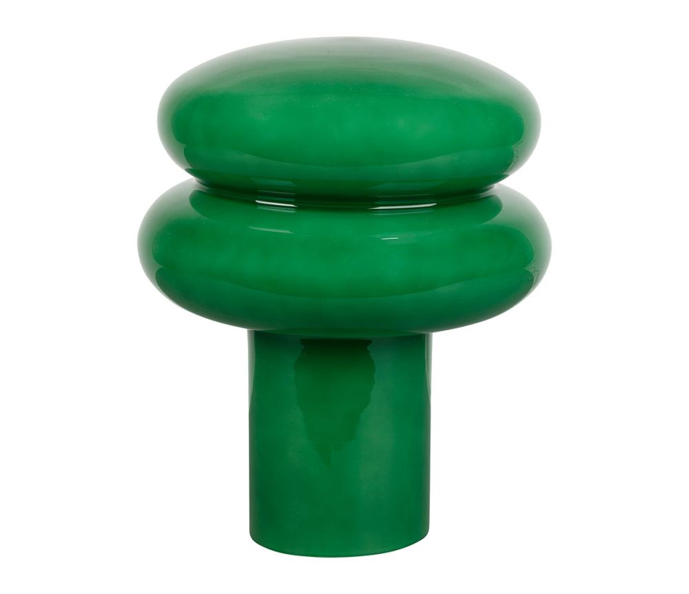 LAMPE EN VERRE - VERTE