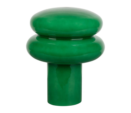 LAMPE EN VERRE - VERTE