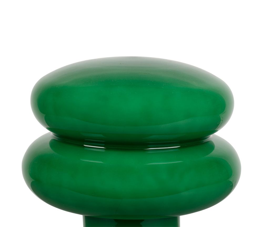 LAMPE EN VERRE - VERTE