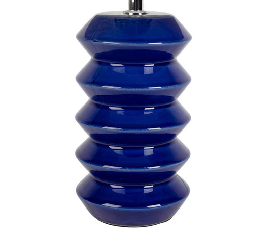 LAMPE EN CÉRAMIQUE - LIN / Bleu