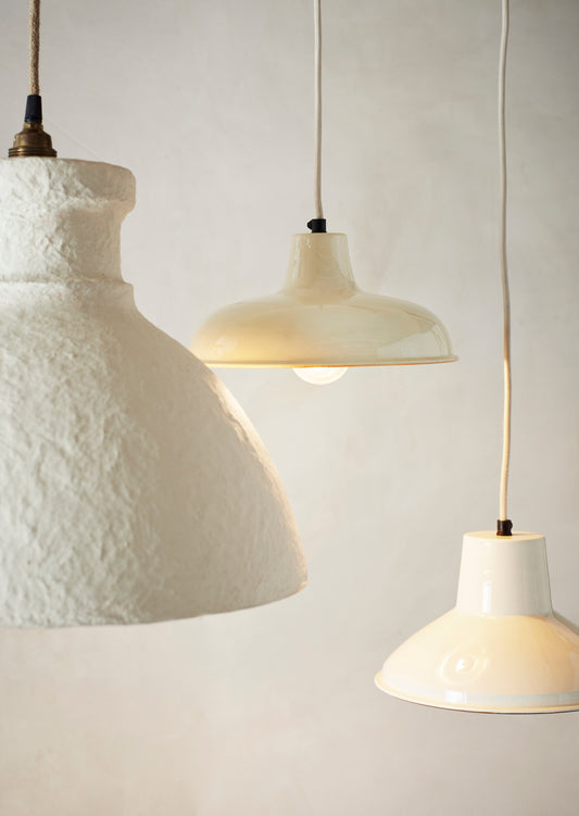 SUSPENSION COTON MACHÉ BLANC