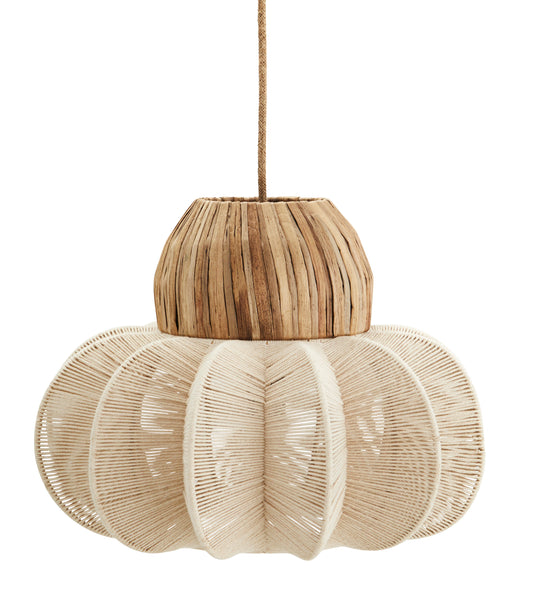 SUSPENSION COTON ET ROTIN