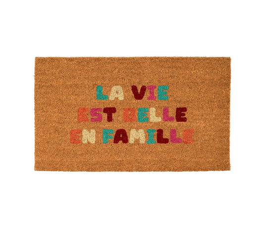PAILLASSON LA VIE EST BELLE EN FAMILLE