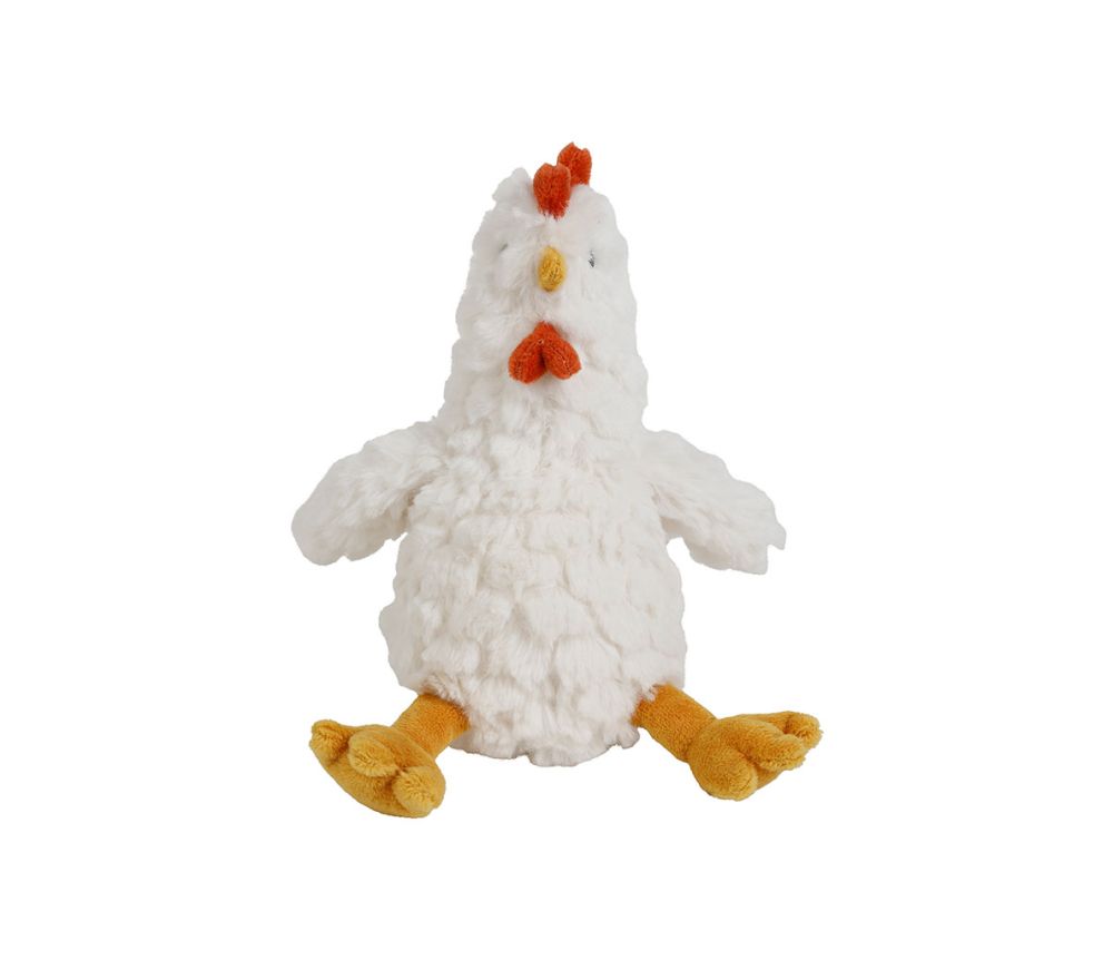 PELUCHE DOUDOU POULE - Blanche