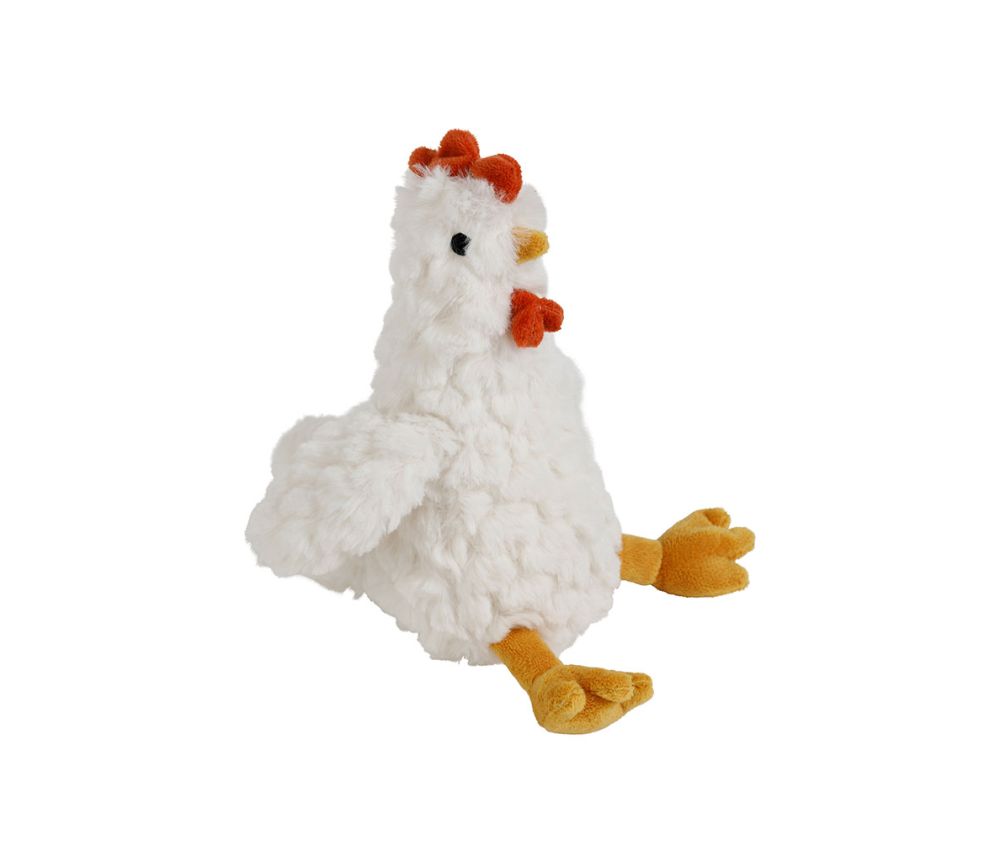 PELUCHE DOUDOU POULE - Blanche