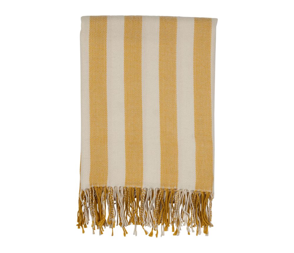 PLAID RAYÉ JAUNE