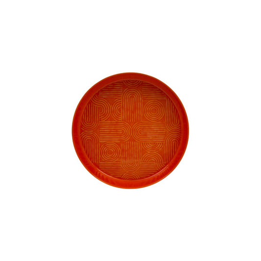 PLATEAU EN MÉTAL - Orange