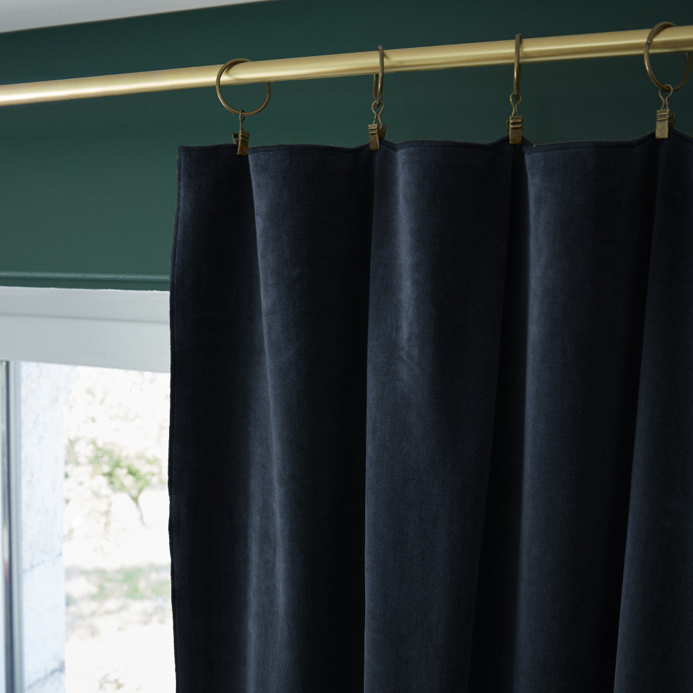 RIDEAUX EN VELOURS - Bleu marine