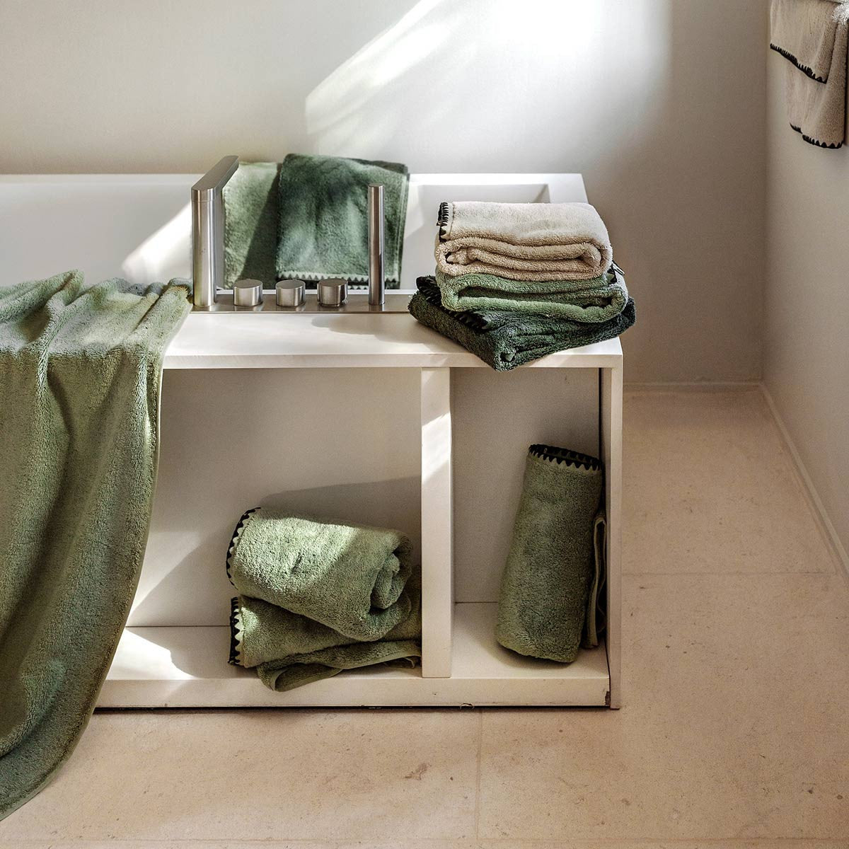 LINGE DE BAIN ISSEY - Beige / Kaki