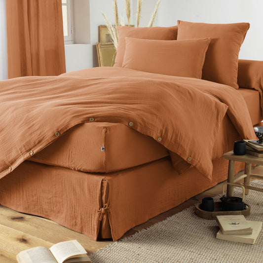 TAIE D'OREILLER - Abricot