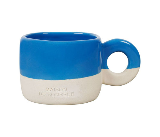 TASSE BLEUE - MAISON DU BONHEUR
