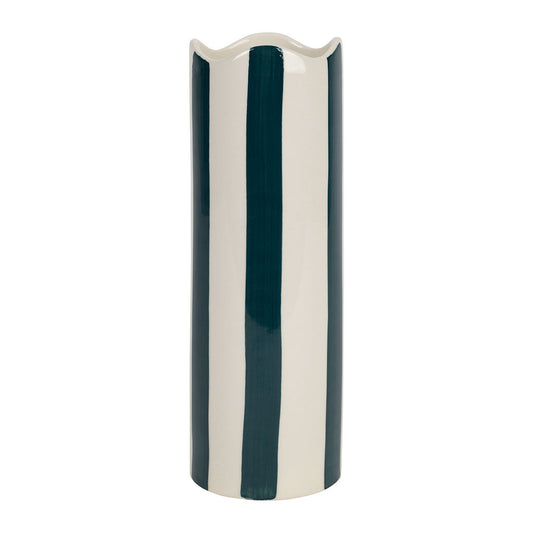 VASE HAUT RAYURES VERTES