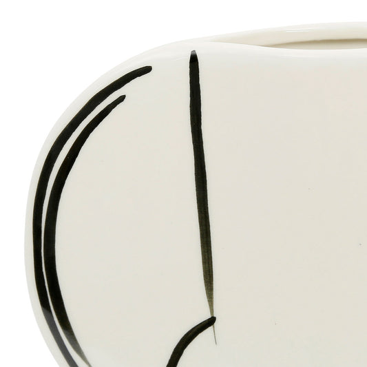 VASE LISERÉ NOIR AVEC HANSE